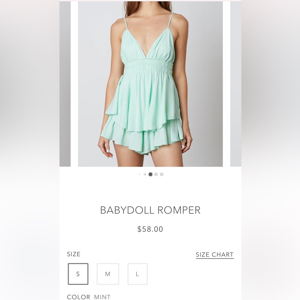 BABYDOLL ROMPER⭐️ Cotton Candy LA